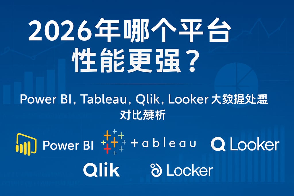 2026年哪个平台性能更强？Power BI、Tableau、Qlik、Looker大数据处理对比解析